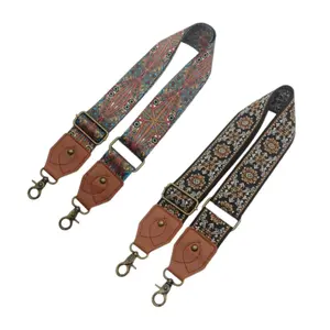 Pack Of 2 Travel Accessories | Fashionable Adjustable Print Shoulder Strap, Replacement Strap for Crossbody Bags, Also Suitable for Women's Wallets and Coin Purses, DIY Wallet Making