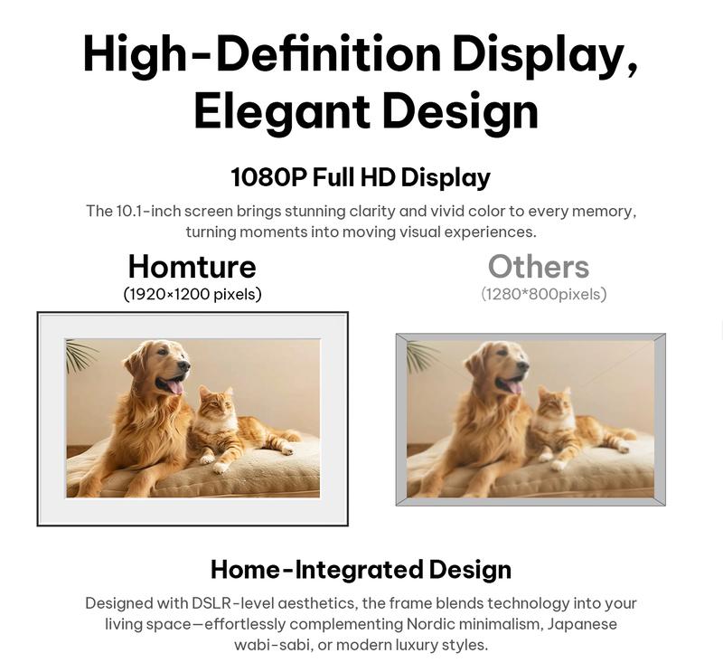Homture Magic Frame, AI Photo Frame, Christmas Perfect Gift, World’s First Smart Photo Frame, AI Magic Frame for Old Photo Restoration, Cloud Storage & Instant Family Sharing Homture Magic Frame, AI Photo Frame, Christmas Perfect Gift, World’s First Smart Photo Frame, AI Magic Frame for Old Photo Restoration, Cloud Storage & Instant Family Sharing