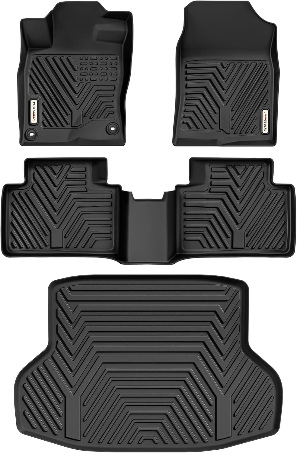 YITAMOTOR Floor Mats Fit for 2016-2021 Honda Civic Sedan, TPE Floor Liner, 1st & 2nd Rows, Cargo Liner YITAMOTOR Floor Mats Fit for 2016-2021 Honda Civic Sedan, TPE Floor Liner, 1st & 2nd Rows, Cargo Liner