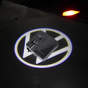 HD LED For Golf Polo MK2 MK3 MK4 MK5 MK6 MK7 MK8 Logo GTD R32 R34 R35 R36 Car Door Courtesy Light HD Projector Welcome Lamp(Battery Not Included)