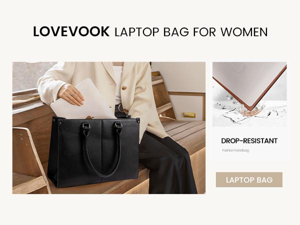 【New Year Gift】LOVEVOOK Laptop Bag for Women, 15.6-17.3 inch Vegan Leather Laptop Tote Bag Large Capacity Vintage Leather Work Bags for Women Computer Bag Office Briefcase Handbag. Durable. TikTokShopHolidayHaul 【New Year Gift】LOVEVOOK Laptop Bag for Women, 15.6-17.3 inch Vegan Leather Laptop Tote Bag Large Capacity Vintage Leather Work Bags for Women Computer Bag Office Briefcase Handbag. Durable. TikTokShopHolidayHaul