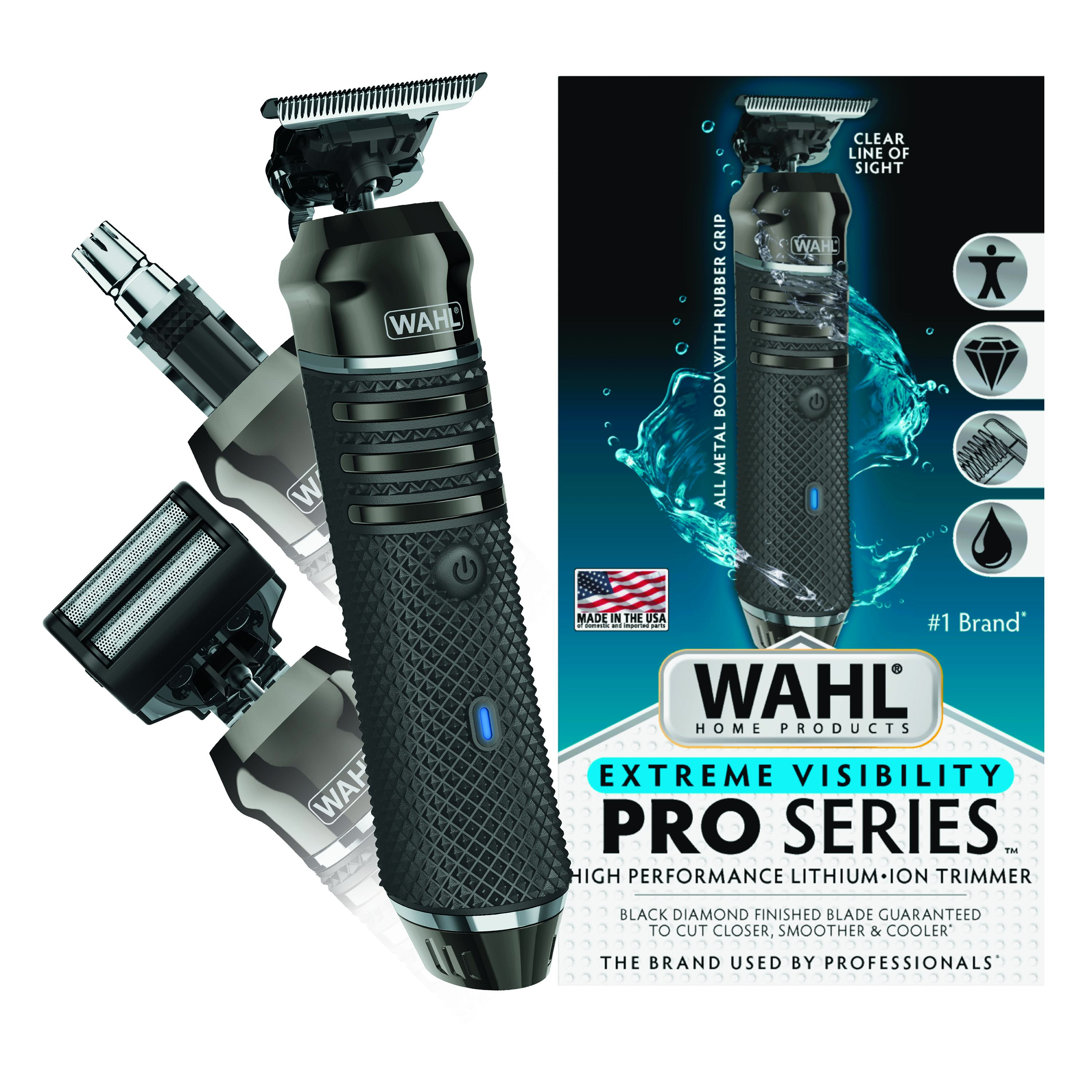 Wahl USA Pro Series High Visibility Trimmer, Skeleton Style , Lithium-Ion Cordless USB Rechargeable All in One Shaving & Close Cutting Beard Trimmer for Men with Near Zero Gap Blade – 3026018