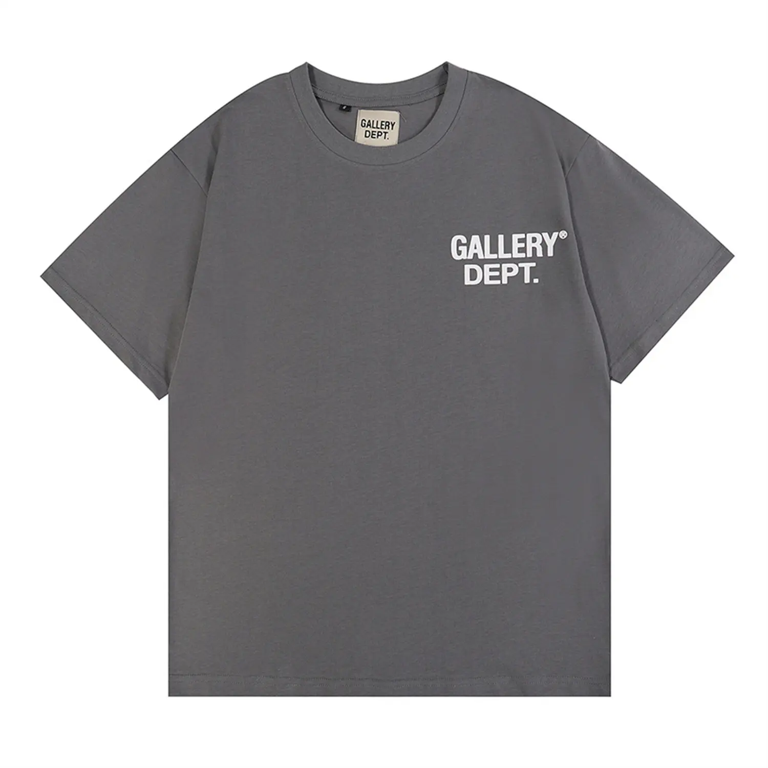 GALLERY DEPT Men's Women's T-Shirt, Classic Letter Slogan Skull Hand Bone Finger Print Crew Neck Top Short-sleeved shirt, Unisex Casual Fashion T Shirts