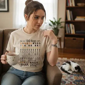 Adult & Youth 100 Days of School Cat Shirt for Kids, 100th Day of School Shirt, Funny Cat 100th Day of School Shirt, Kid 100th Day Shirt, 100 Cats Shirt