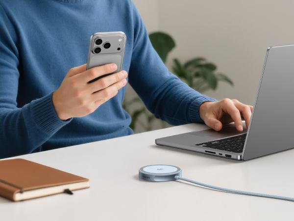 UGREEN 25W Magflow Fast Wireless Charger Pad, Magsafe Qi2 Certified Charging Mat for iPhone 17/16/15/14/13/12 Series AirPods, Compact Slim Travel-Friendly Design，TikTokShopBlackFriday ,TikTokShopHolidayHaul