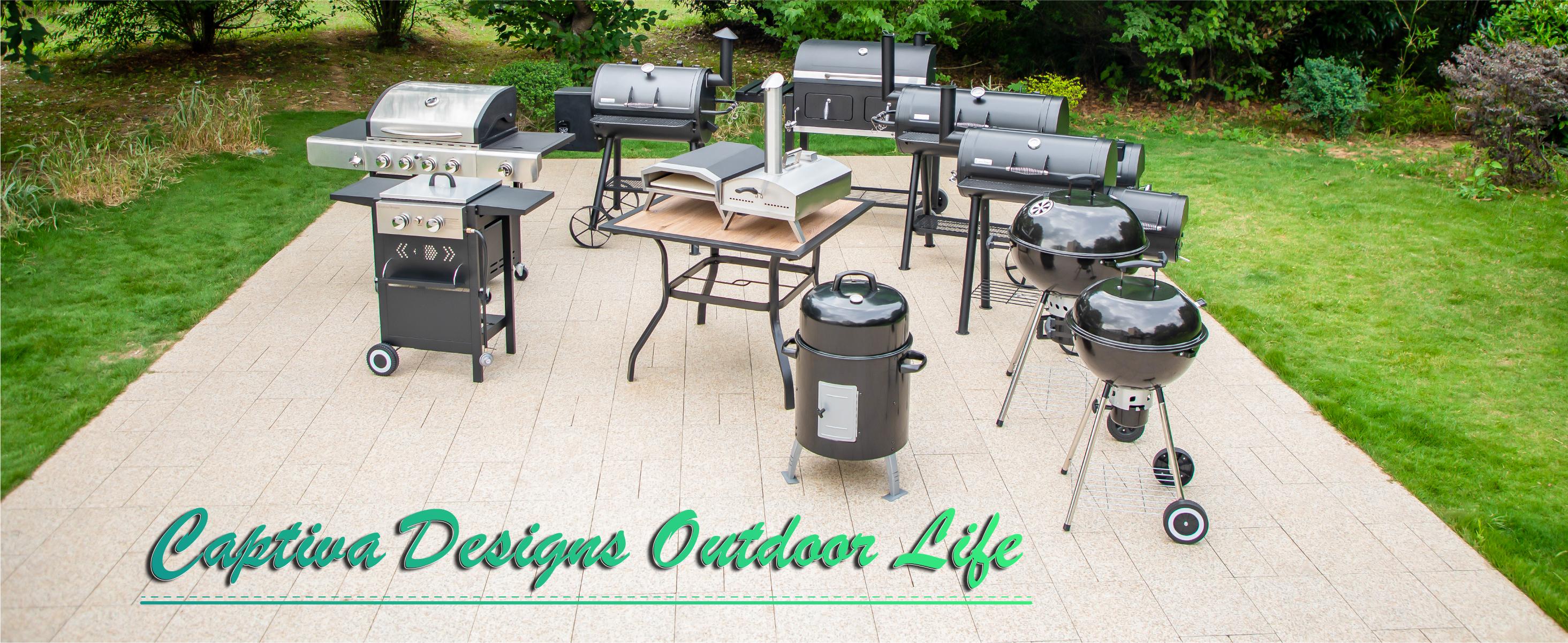 Outdoor Vertical Smoker, Wood Chunks Smoker with Thermometer for Outdoor Cooking,Grilling,Picnic,Camping and Party Barbecue Stainless Steel Durability