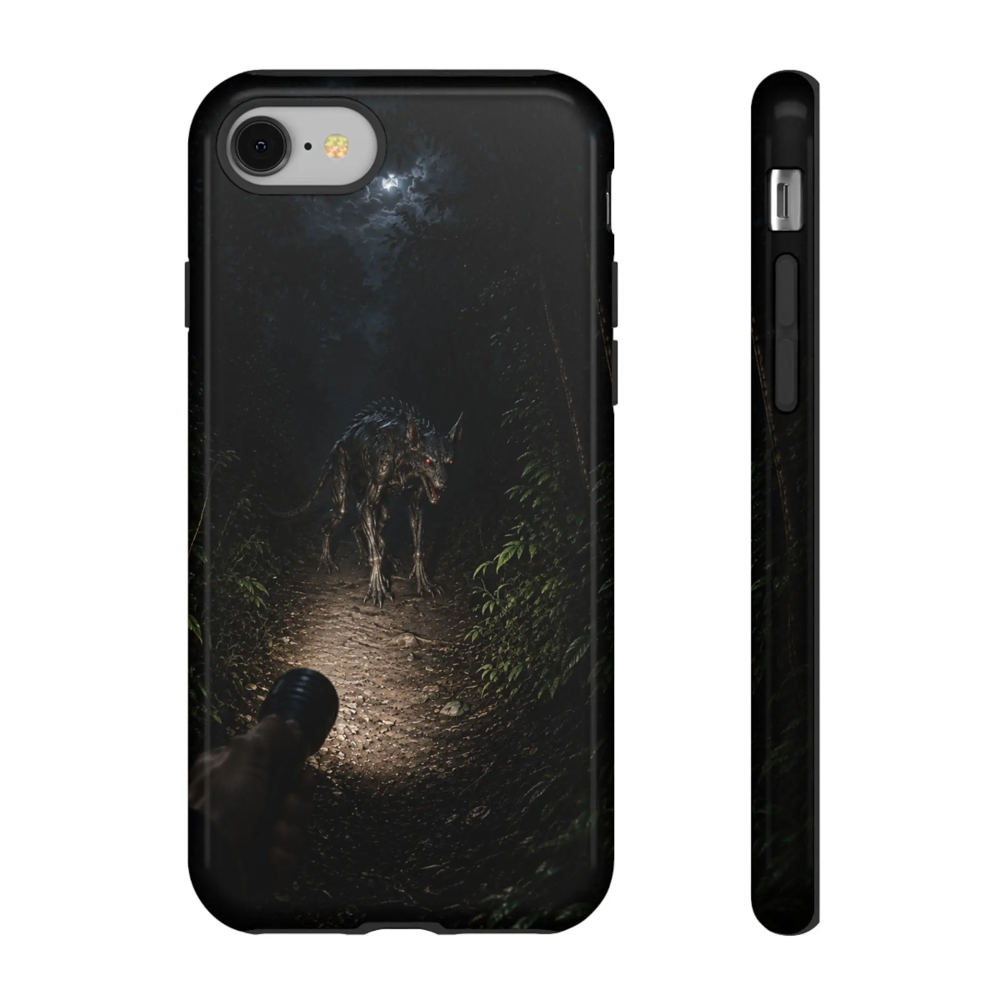 Chupacabra Flashlight Encounter illustration Phone Case | Tough Case