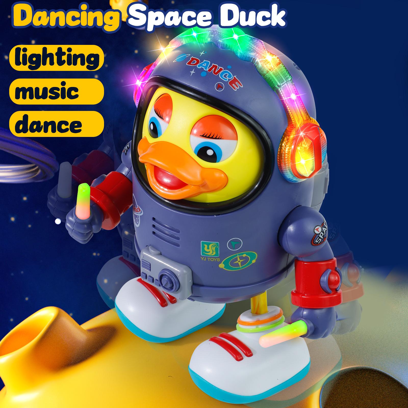 Dancing Space Duck Toy for Kids with Music & Lights – Electric Waddling Fun Gift Toy