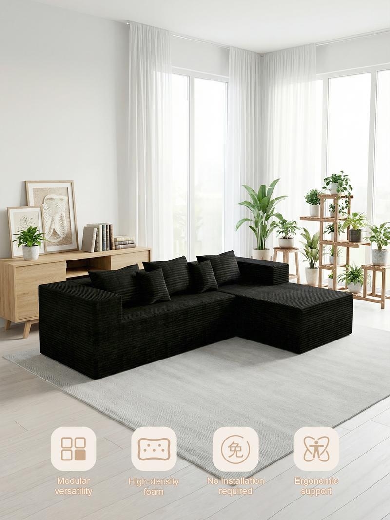 Compressed Sofa - versatile, frameless sofa bed and recliner with a multi-functional design, featuring built-in high-density support foam.  Suitable for bedrooms and living rooms, this sofa chair requires no assembly (includes 2 throw pillows).