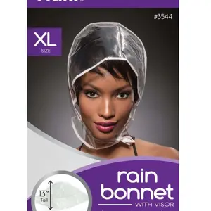 Ms. Remi Rain Bonnet XL, 1 Count Storm Cap, Clear