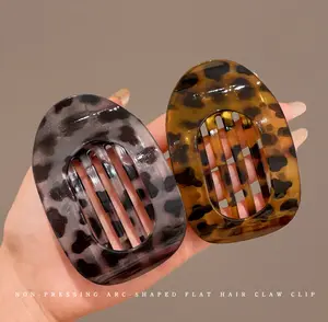 3 pcs Seamless Flat Oval Hair Clip Set, Stylish And Simple Hairpins, Suitable For Daily Wear With Any Hairstyle，Made Of Upgraded Abs Material, It Is Flexible And Resistant To Bending, So Say Goodbye To Breakage!