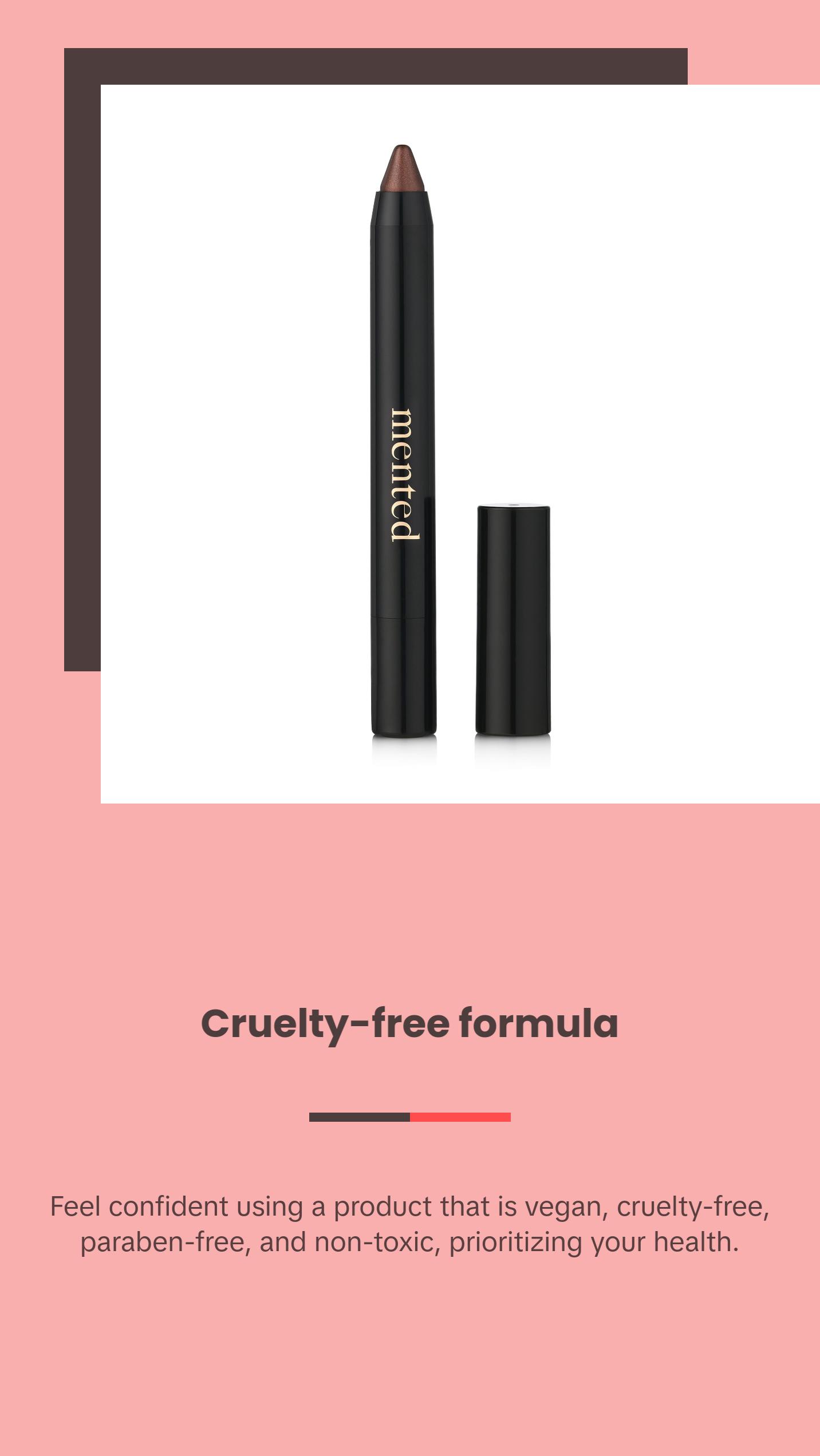 Mented Cosmetics Color Intense Eyeshadow Sticks - Long-lasting, Waterproof, Matte and Metallic Shades, 4 Unique Shades - Makeup metallic eyeshadow