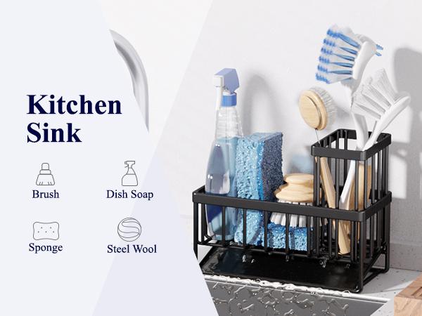 Dish Drying Rack for Kitchen Counter Large Capacity Sink Organizer with Cutlery Holder Easy Clean, Modern Home Essential