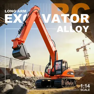 Huina Toys 1551 RC Excavator 1/14 Scale 15CH 2.4Ghz Alloy Remote Control Construction Truck Kids Toy Boys Gift