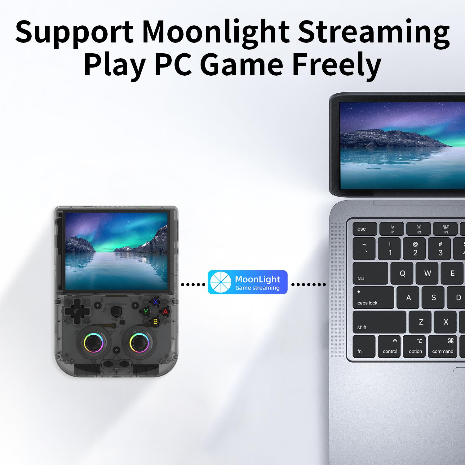 ANBERNIC RG406V Handheld Game Console 4-inch IPS Multi-touch Screen RG 406V Retro Game Console Android 13 Unisoc T820 64-bit Game Player 5500mAh RGB lighting Retro Gaming Protection