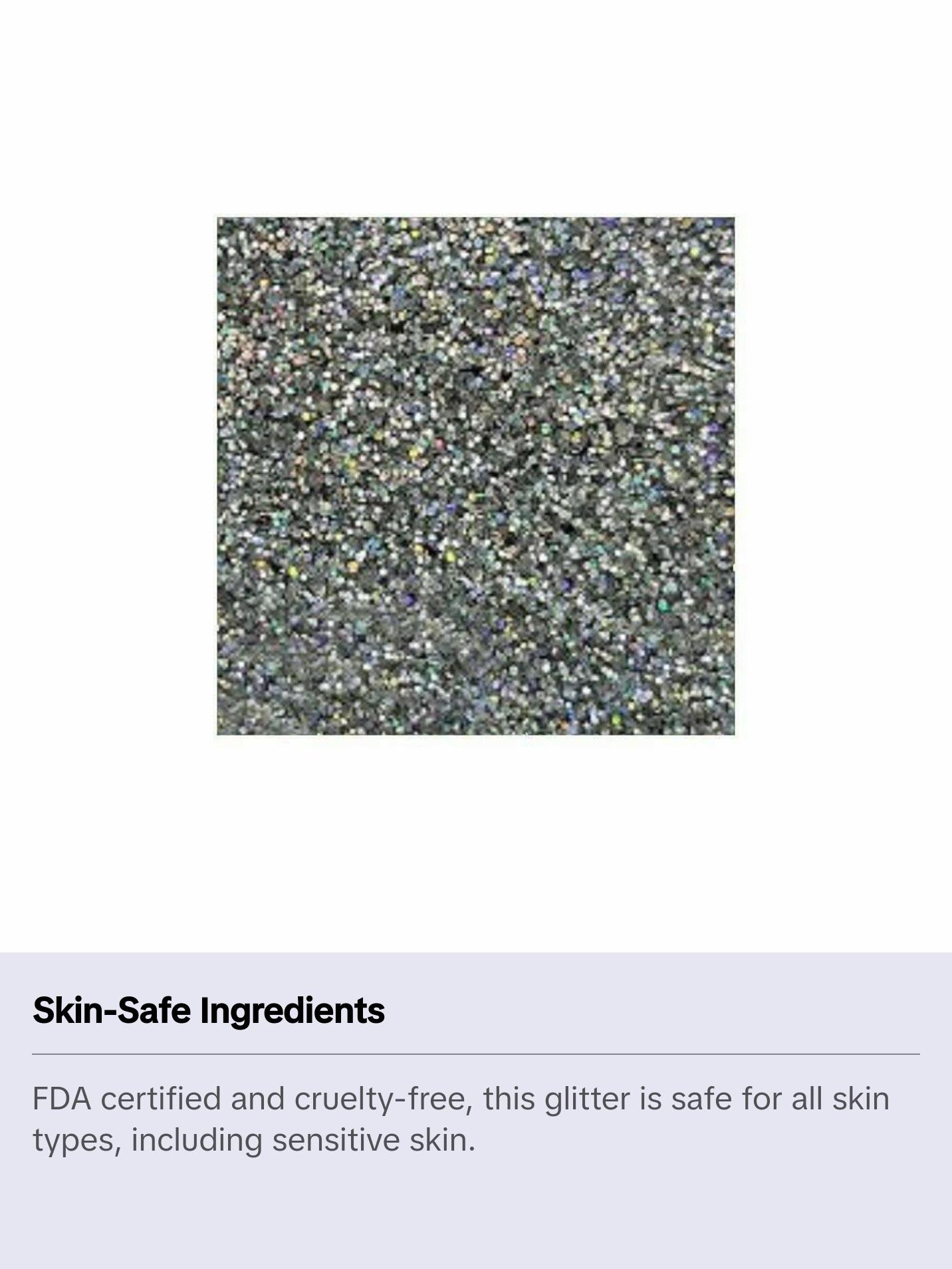 FIXY Biodegradable Cosmetic Glitter (Stiletto Silver)