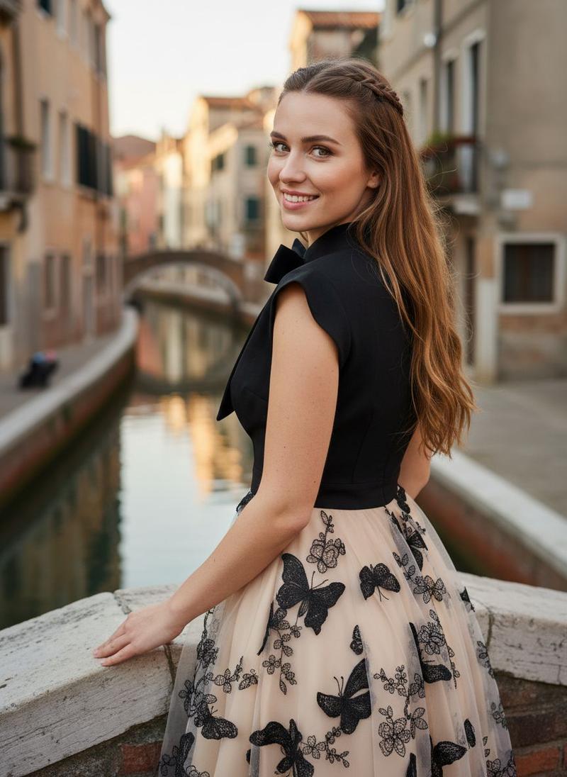 BLACK 1950S BUTTERFLY PATCHWORK VINTAGE DRESS No Drawers Sundress Floral Sleeveless