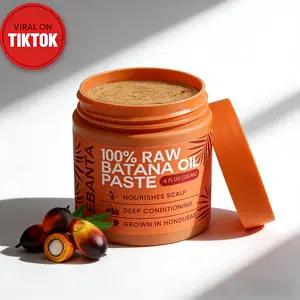 Raw Batana Oil Hair Mask - Prevents Breakage & Split Ends, Supports Thicker Hair Growth, Suitable for All Hair Types, 4oz