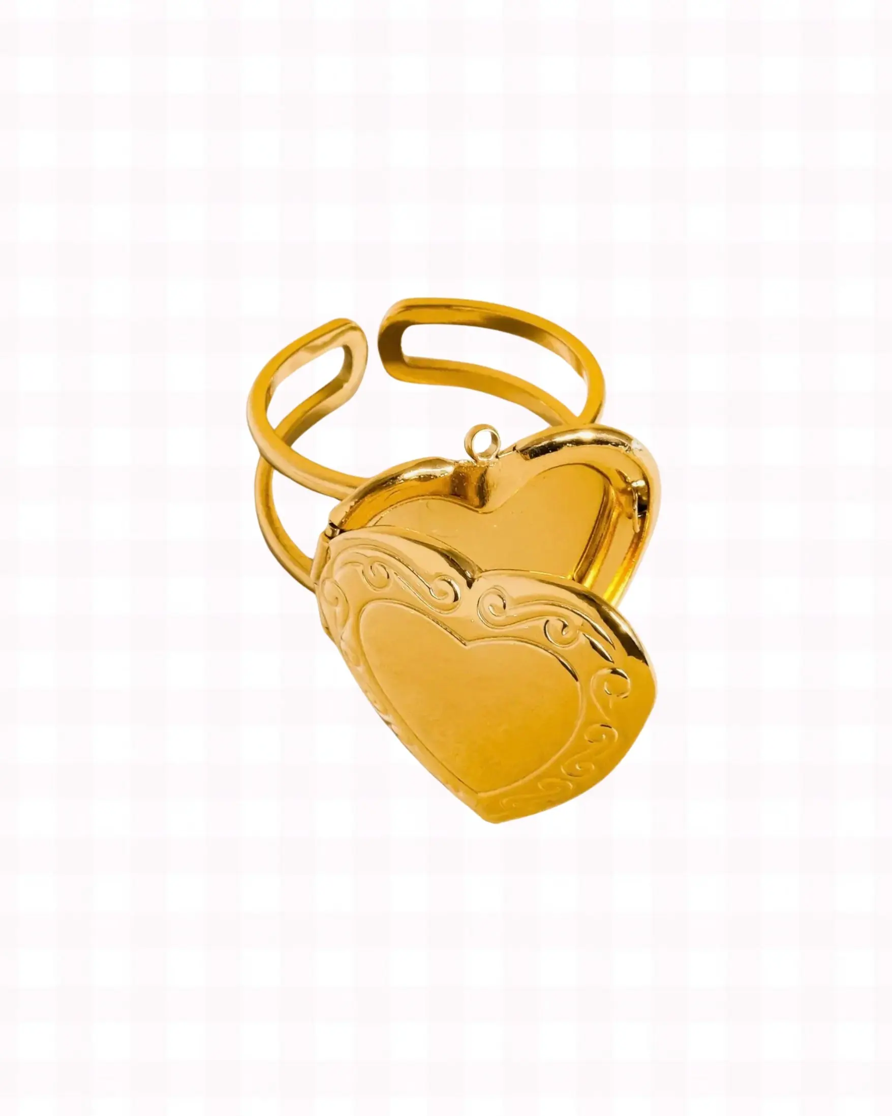 Heart Locket Ring Heart Locket Ring