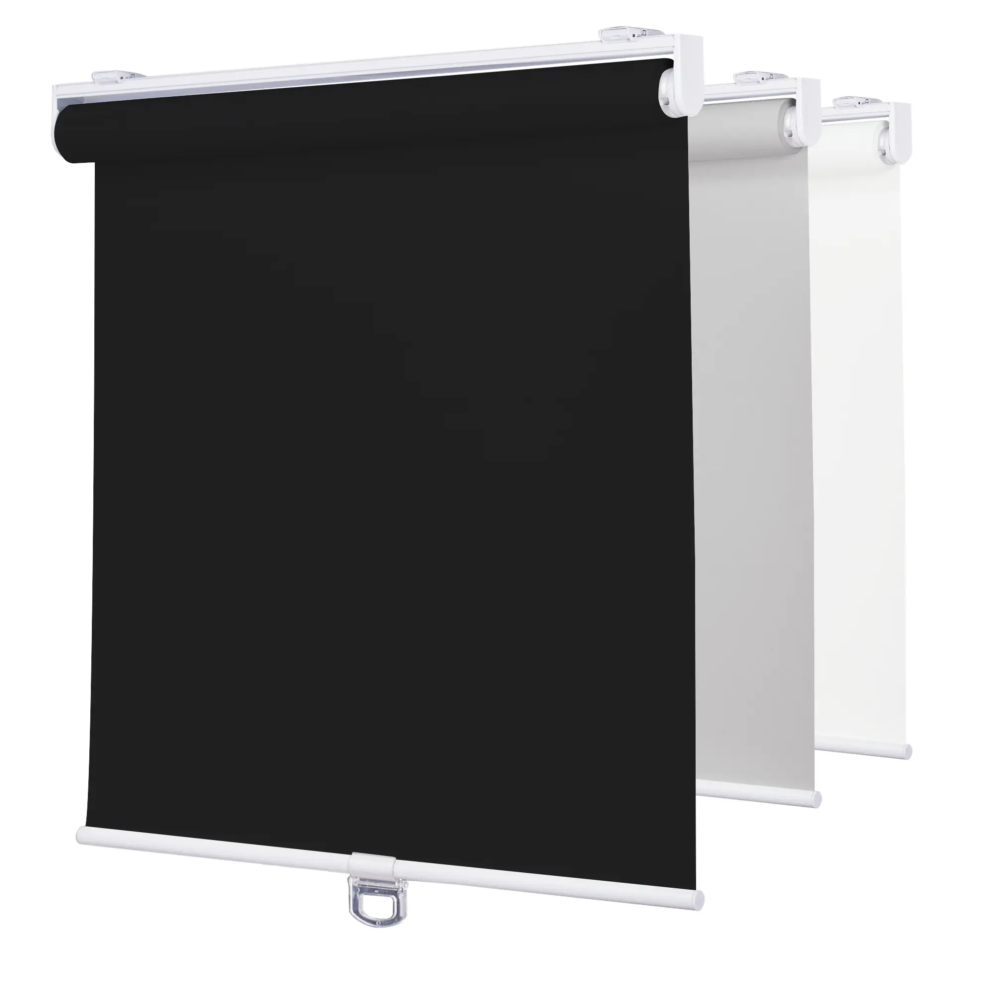Deconovo 100% Blackout Roller Shades - No Drill Windowcover, Waterproof Light Blocking Room Darkening Blinds for Indoor Windows, Easy-to-Install Bedroom Decor Household Textile