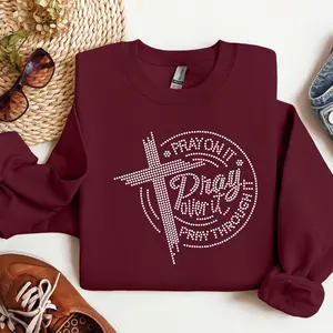 Pray Over It Rhinestone Transfer