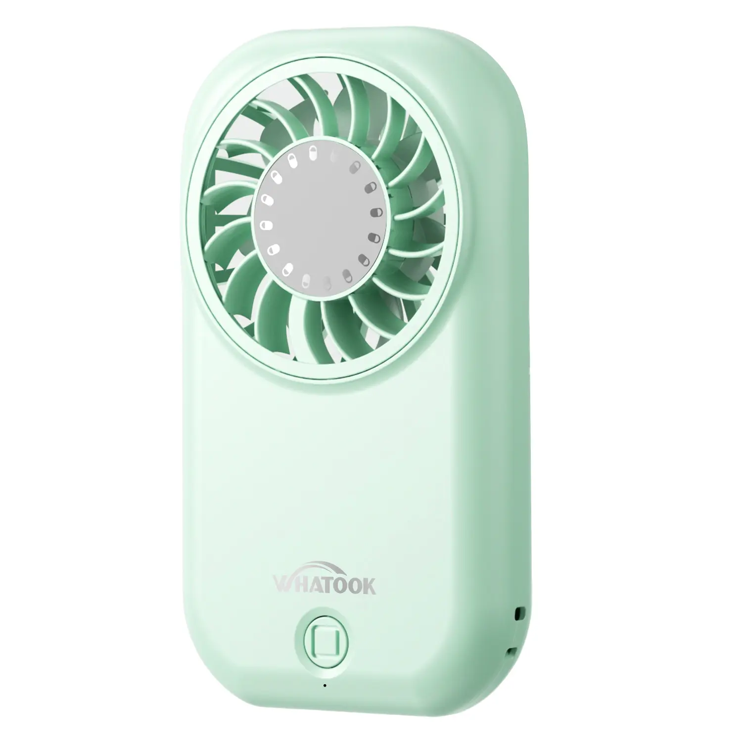 WHATOOK Mini Portable Handheld Cooling Fan - 11000 RPM High Speed, 5 Speeds, 56g Ultra-Lightweight, USB-C Rechargeable Pocket Fan for Travel Essentials, Makeup, Portable Handheld Fan, Cooling Fan Portable