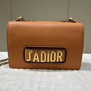 Pre-owned Dior leather Crossbody Bags Orange J'adior Shoulder Bag 55655434
