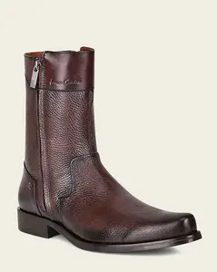 Franco Cuadra Brown Venado Round Toe Zipper Boot