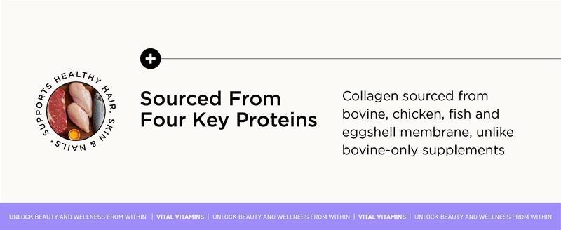 Multi Collagen Complex Plus - with Biotin, Hyaluronic Acid, Vitamin C - Type I, II, III, V, X - for Women & Men - Hair, Skin, Nails Beauty Complex - 150 Capsules