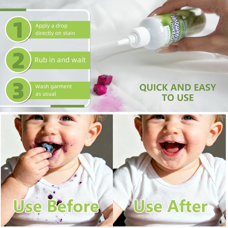 Poloni Powerful Stain Remover Liquid Fast Acting No Scrub Formula Removes Tough Stains Pet Urine Red Wine Coffee Food Grass Dirt Safe For Fabrics And Clothes Non Toxic Biodegradable Odor Eliminator Safe For Kids And Pets