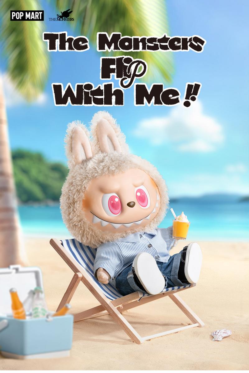 POP MART THE MONSTERS - FLIP WITH ME Vinyl Plush Doll, Labubu Collectible Toys, Valentine’s Day Gifts