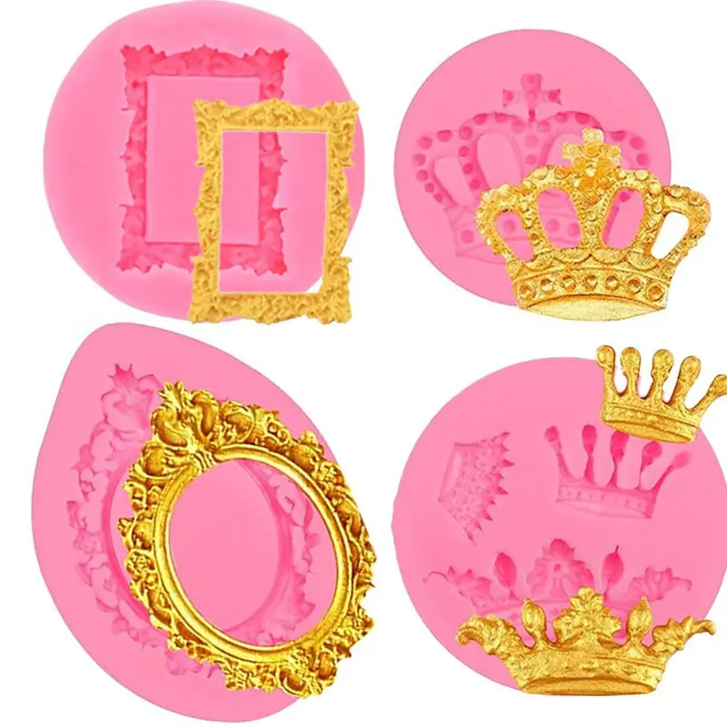 European Vintage Relief Cake Mold, Liquid Silicone Baking Mould, Chocolate Decoration, Fondant Cake Border, Retro Design, Silicone Molds, Bakery Molds, Bakeware, Baking Tools