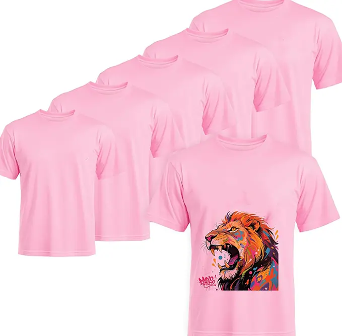 5 Pack Unisex T-Shirts, Loose Fit Polyester Blanks for Sublimation, Wrinkle Resistant Streetwear for HTV & Sequin Crafts, Shortsleeve, Round Neck, Halloween, Knit, Casual, Menswear, Oversize sohochic