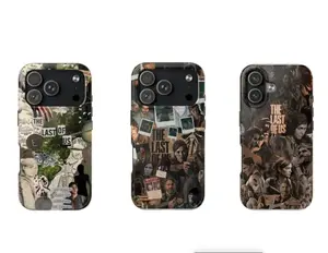 [FREE SILICONE SUCTION PAD]The Last of Us Case Collection, Post Apocalyptic Collage Art, Joel& Ellie Inspired Design, Dark Survival Theme, Iconic Game & TV Series Phone, Case for iPhone 17 16 15 14 13 12 11 Pro Max Plus& Samsung Galaxy S25 S24 S23 S22 S21