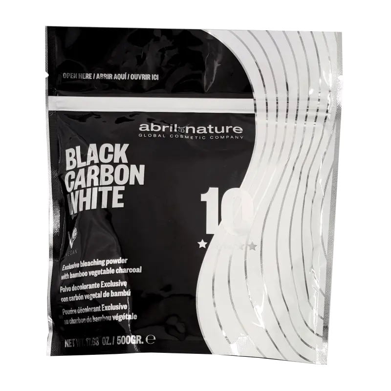 Abril et Nature Black Carbon White Professional Hair Bleaching Powder - 9-Level Decolorant, 500g Haircare Product for Natural or Dyed Hair, Works On Natural Or Dyed Hair