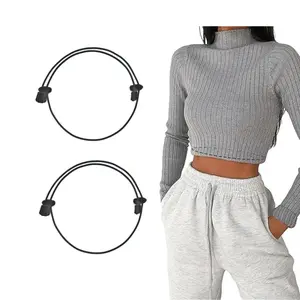 2 Pack Shirt Tuck Band Women, Adjustable Tool for Sweater and Shirts Belly Leaking Elastic Crop Bands to Change The Style of Your Tops Shirt Stays Belt for Women