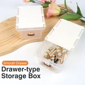 2 Counts drawer-style storage boxes, Multi-Scene Use Storage for Home Small Accessories storage organization trinket trade box