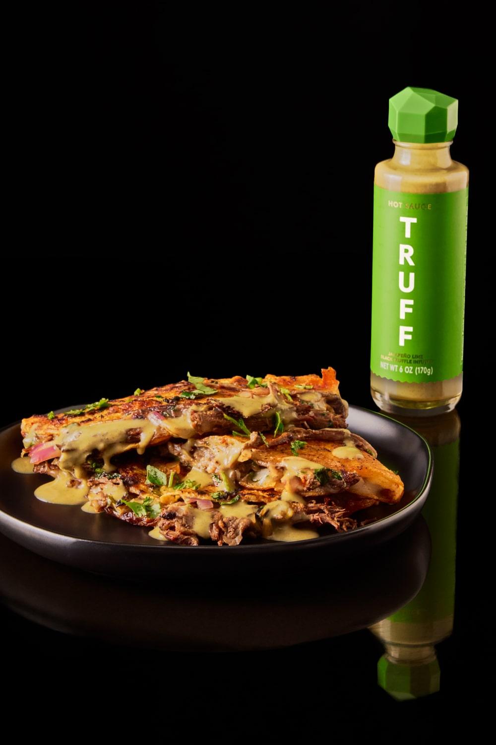 TRUFF Jalapeño Lime Hot Sauce, Gourmet Hot Sauce with Black Winter Truffles, Green Jalapeño Peppers, Black Truffle Oil, Unique Truffle Flavor Dip, 6 oz