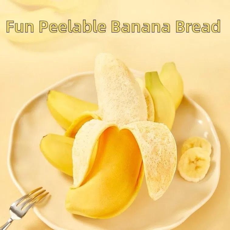 LEJINJI Fun & Delicious Snack Peelable Banana Bread & Corn Bread 13.4 oz Pack - Tasty Peelable Design for Quick Snacks & Desserts - Convenient Portion Size for Indulgence