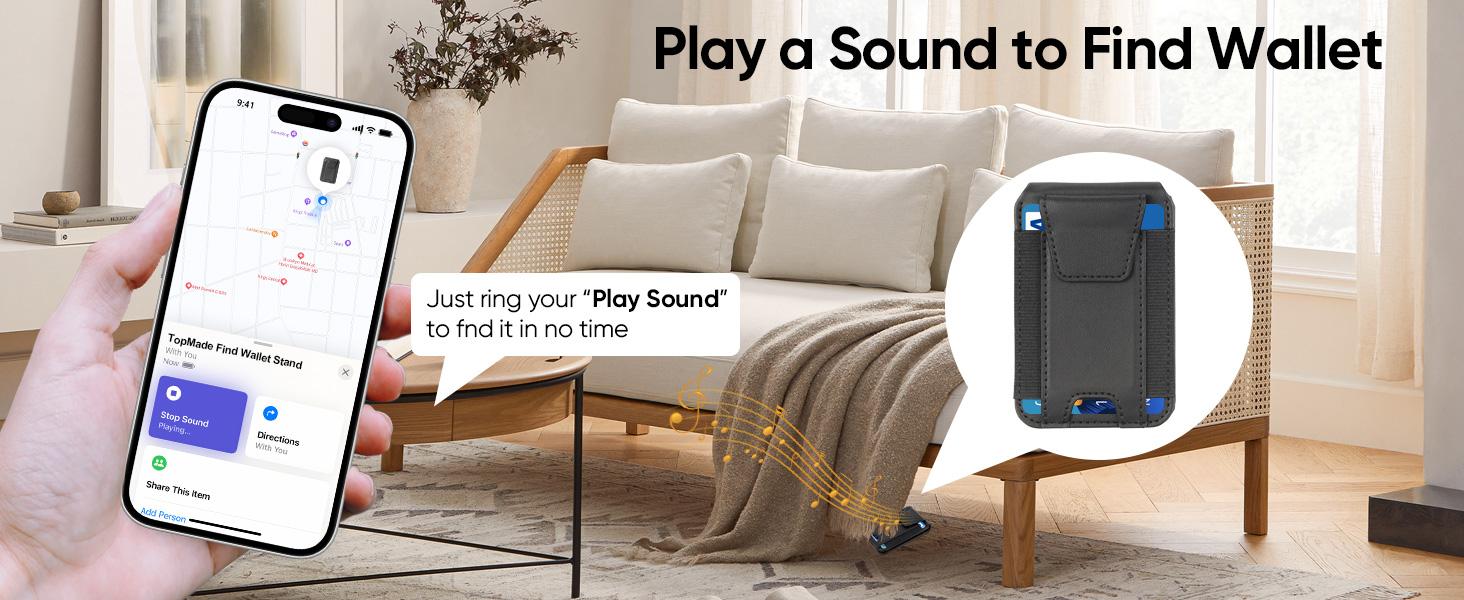 Magsafe Wallet, Works with Apple Find My(IOS only), Strongest Magnetic Wallet for iPhone 17/16/15/14/13/12 Series, Magnetic Card Holder with Adjustable Stand, 9 Cards Holder, Gifts for Boyfriend, Girlfriend, Mens, Males, Mother, Father