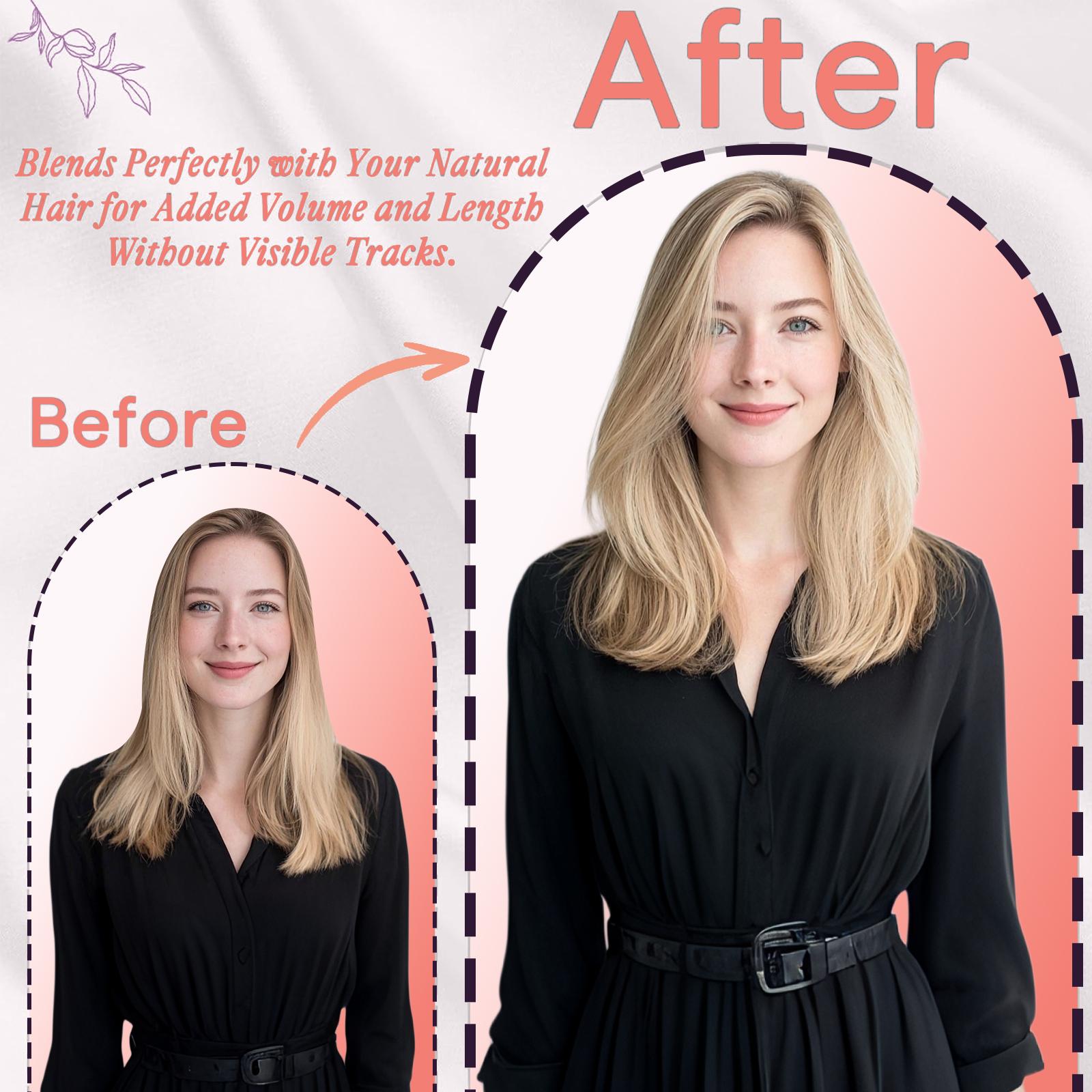 LaaVoo Tape in Hair Extensions PU Wide Tape in Extensions Long Genius Weft 4 counts 90-120 Grams SpringStatements