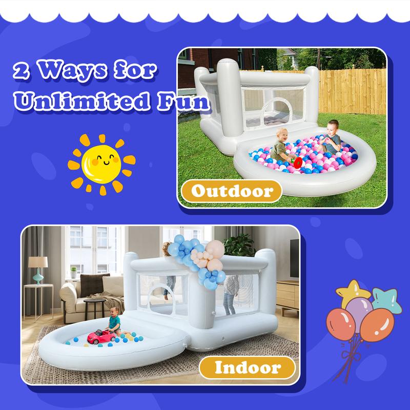 PVC Kids Infants Little Baby Bouncy Castle Inflatable Halloween Decoration Birthday Party Event Trampoline Soft Play Ball Pit