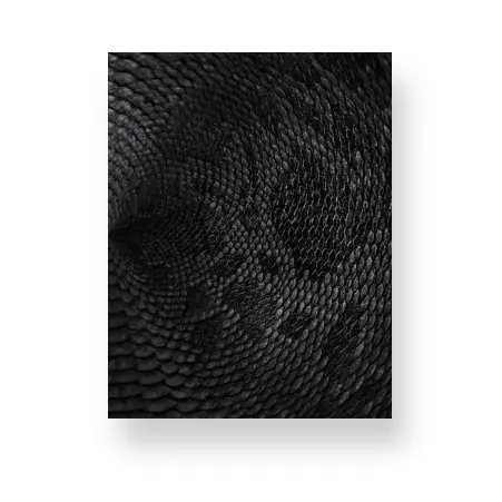 Black + Grey Snake Print Notebook