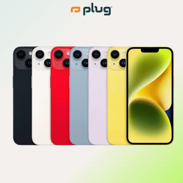 Refurbished iPhone 14 (Unlocked) - Good Condition with 1-Year Warranty by Plug