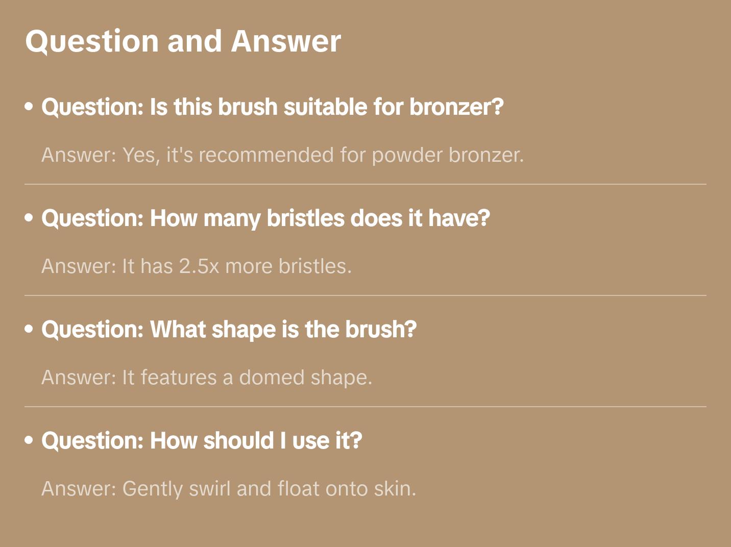 Sustainable Luxury Powder/Bronzer Makeup Brush for Perfect  Application Portable Professional