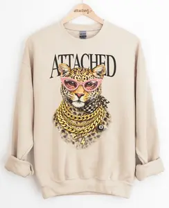 Attached Leopard Graphic Top