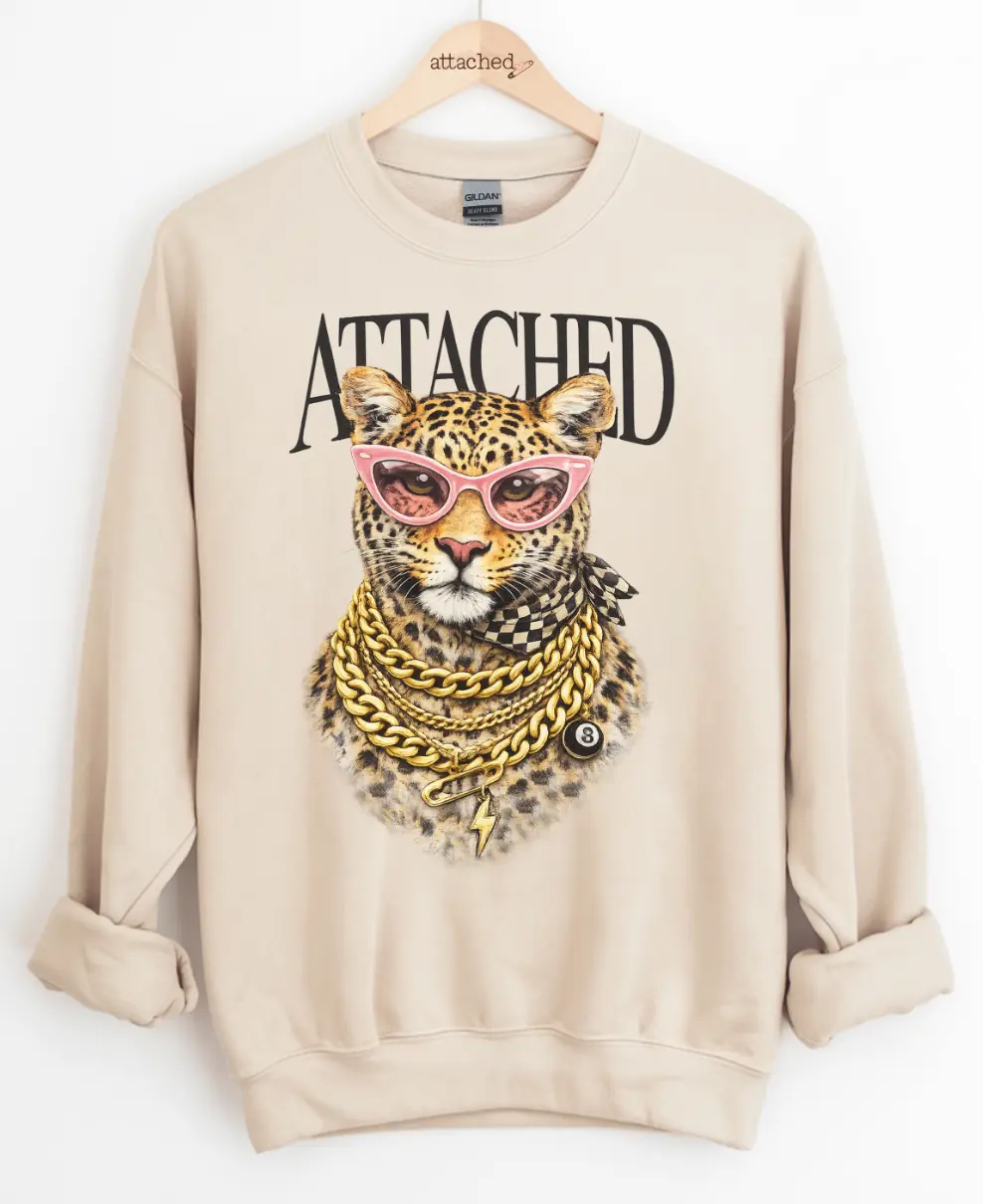 Attached Leopard Graphic Top Attached Leopard Graphic Top