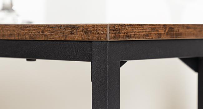 HOOBRO Console Table, 47.2" Narrow Entryway Table, Sofa Table with Shelf, Entrance Table for Living Room, Hallway, Foyer, Corridor, Office, Metal Frame, Rustic Brown and Black