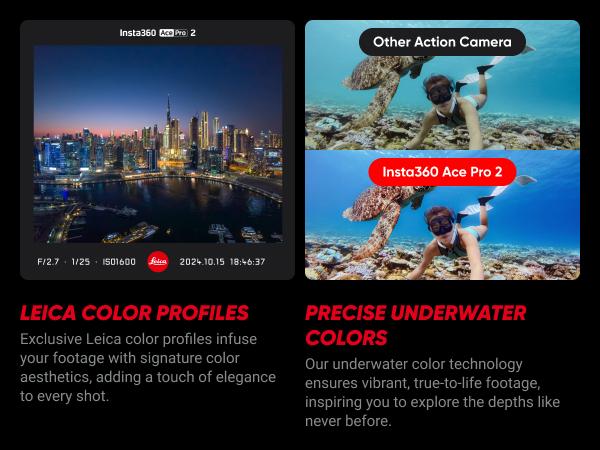 Insta360 Ace Pro 2 - 8K Waterproof Action Camera Co-Engineered with Leica, 1/1.3" Sensor, Dual AI Chip, Leading Low Light, Superior Audio, Flip Screen & AI Editing for Vlogs