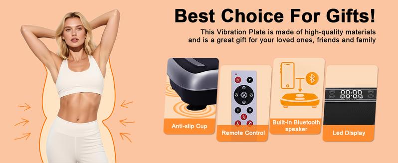 Horse Vibration Plate Exercise Machine 300 lbs Whole Body Workout with Fitness Resistance Band for Home Gym Equipment 99 Speeds Auto Modes Bluetooth Music Remote Control Horse Vibration Plate Exercise Machine 300 lbs Whole Body Workout with Fitness Resistance Band for Home Gym Equipment 99 Speeds Auto Modes Bluetooth Music Remote Control